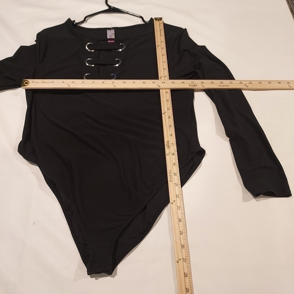 No BOUNDARIES black bodysuit sz XL 15 17 3/$25 - Picture 4 of 8